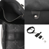 LOUIS VUITTON ルイヴィトン モノグラムエクリプス キーポルバンドリエール 45 ブラック M40569 メンズ モノグラムキャンバス ボストンバッグ Aランク 中古 銀蔵