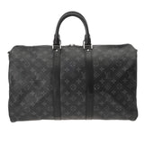 LOUIS VUITTON ルイヴィトン モノグラムエクリプス キーポルバンドリエール 45 ブラック M40569 メンズ モノグラムキャンバス ボストンバッグ Aランク 中古 銀蔵