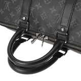 LOUIS VUITTON ルイヴィトン モノグラムエクリプス キーポルバンドリエール 45 ブラック M40569 メンズ モノグラムキャンバス ボストンバッグ Aランク 中古 銀蔵