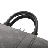 LOUIS VUITTON ルイヴィトン モノグラムエクリプス キーポルバンドリエール 45 ブラック M40569 メンズ モノグラムキャンバス ボストンバッグ Aランク 中古 銀蔵