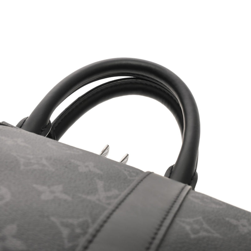 LOUIS VUITTON ルイヴィトン モノグラムエクリプス キーポルバンドリエール 45 ブラック M40569 メンズ モノグラムキャンバス ボストンバッグ Aランク 中古 銀蔵