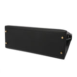 HERMES エルメス ケリー 32 外縫い ブラック A刻印(2017年頃) レディース ヴォーエプソン 2WAYバッグ Aランク 中古 銀蔵