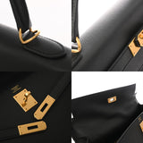 HERMES エルメス ケリー 32 外縫い ブラック A刻印(2017年頃) レディース ヴォーエプソン 2WAYバッグ Aランク 中古 銀蔵