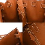 HERMES エルメス ケリー 28 外縫い 2WAY エトゥープ Z刻印(2021年頃) レディース トゴ ハンドバッグ Aランク 中古 銀蔵