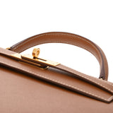 HERMES エルメス ケリー 28 外縫い 2WAY エトゥープ Z刻印(2021年頃) レディース トゴ ハンドバッグ Aランク 中古 銀蔵