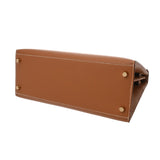 HERMES エルメス ケリー 28 外縫い 2WAY エトゥープ Z刻印(2021年頃) レディース トゴ ハンドバッグ Aランク 中古 銀蔵