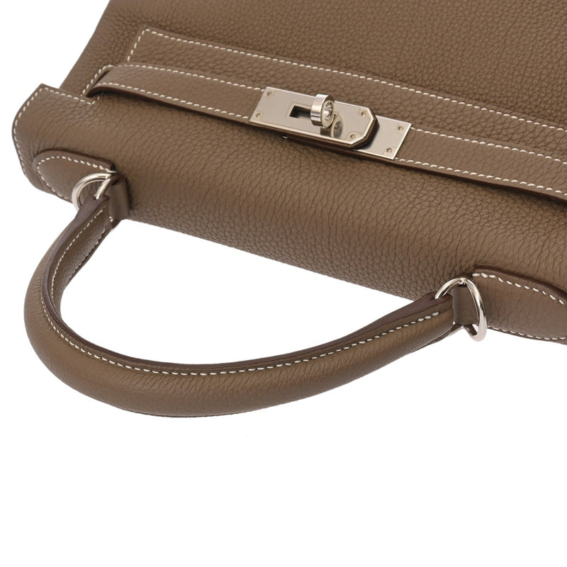 HERMES エルメス ケリー 28 内縫い 2WAY エトゥープ Z刻印(2021年頃) レディース トゴ ハンドバッグ 新同 中古 銀蔵