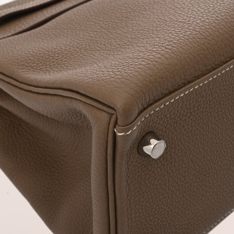 HERMES エルメス ケリー 28 内縫い 2WAY エトゥープ Z刻印(2021年頃) レディース トゴ ハンドバッグ 新同 中古 銀蔵