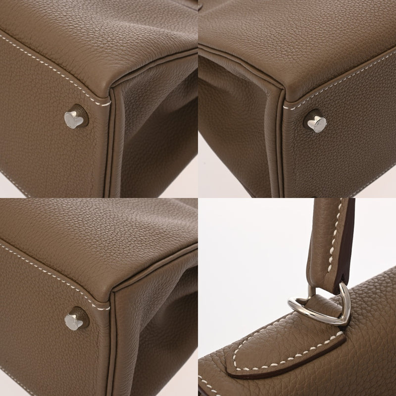 HERMES エルメス ケリー 28 内縫い 2WAY エトゥープ Z刻印(2021年頃) レディース トゴ ハンドバッグ 新同 中古 銀蔵