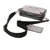 LOUIS VUITTON ルイヴィトン ダミエグラフィット3D トリオメッセンジャー アンタークティカ N50027 メンズ ダミエグラフィットキャンバス ショルダーバッグ Aランク 中古 銀蔵