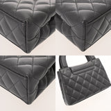 CHANEL シャネル マトラッセ ミニショッピングバッグ グレー AS4416 レディース カーフ ハンドバッグ Aランク 中古 銀蔵