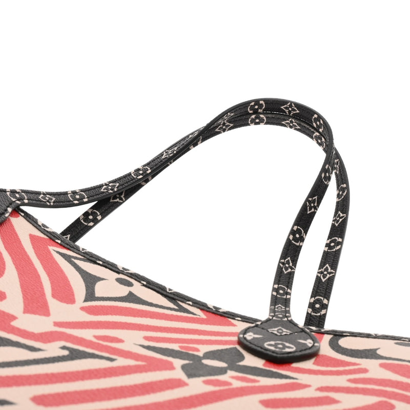 LOUIS VUITTON ルイヴィトン モノグラム クラフティ ネヴァーフル MM クレーム/ルージュ M56583 レディース モノグラムキャンバス トートバッグ ABランク 中古 銀蔵