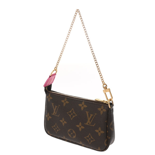 LOUIS VUITTON ルイヴィトン モノグラム ミニ ポシェットアクセソワール ヴィヴィエンヌ ブラウン M81633 レディース モノグラムキャンバス アクセサリーポーチ Aランク 中古 銀蔵