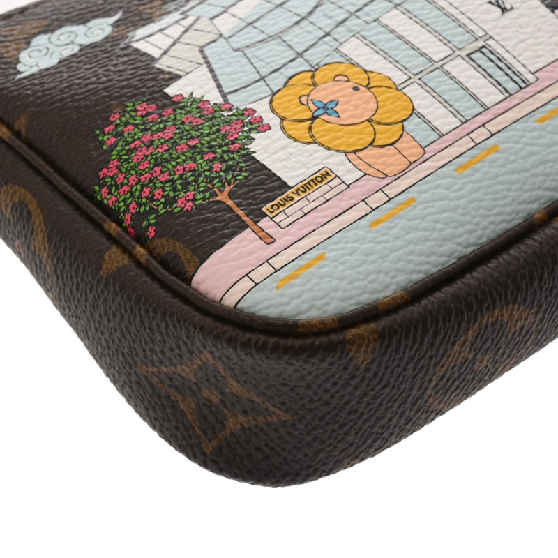 LOUIS VUITTON ルイヴィトン モノグラム ミニ ポシェットアクセソワール ヴィヴィエンヌ ブラウン M81633 レディース モノグラムキャンバス アクセサリーポーチ Aランク 中古 銀蔵
