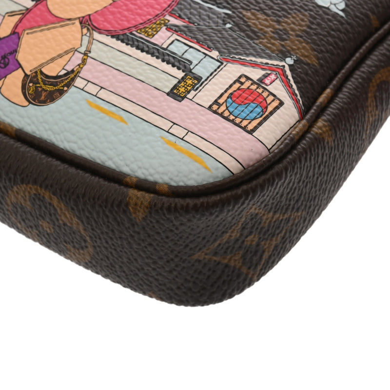 LOUIS VUITTON ルイヴィトン モノグラム ミニ ポシェットアクセソワール ヴィヴィエンヌ ブラウン M81633 レディース モノグラムキャンバス アクセサリーポーチ Aランク 中古 銀蔵