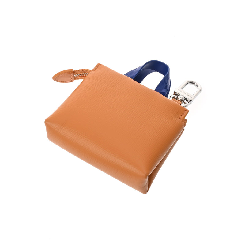 LOUIS VUITTON ルイヴィトン バッグチャーム LV ミニ ショッパー オレンジ M02699 レディース メタル キーホルダー 新同 中古 銀蔵