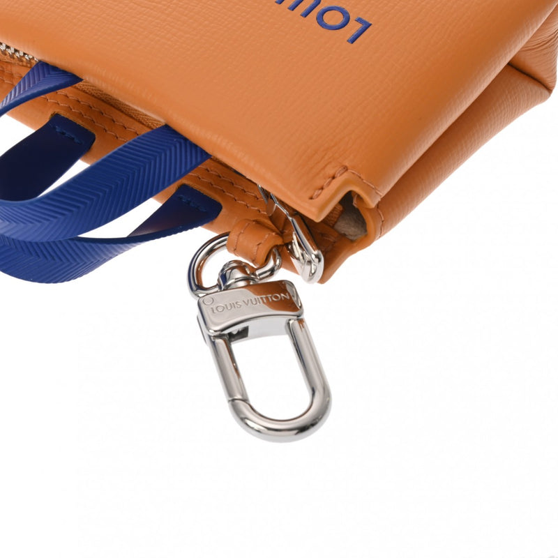 LOUIS VUITTON ルイヴィトン バッグチャーム LV ミニ ショッパー オレンジ M02699 レディース メタル キーホルダー 新同 中古 銀蔵