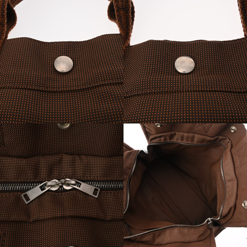 HERMES　エルメス　エールライン　トートバッグ　MM　ブラウン系　中古 HERMES エルメス エールライン MM 新型 ブラウン ユニセックス