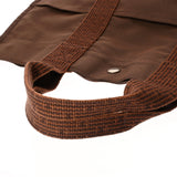 HERMES エルメス エールライン MM 新型 ブラウン ユニセックス キャンバス トートバッグ Bランク 中古 銀蔵