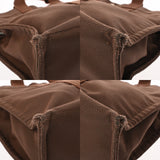 HERMES エルメス エールライン MM 新型 ブラウン ユニセックス キャンバス トートバッグ Bランク 中古 銀蔵