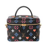 LOUIS VUITTON ルイヴィトン モノグラム ゲームオン ヴァニティ PM ノワール M57482 レディース モノグラムキャンバス バニティバッグ Aランク 中古 銀蔵