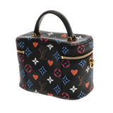 LOUIS VUITTON ルイヴィトン モノグラム ゲームオン ヴァニティ PM ノワール M57482 レディース モノグラムキャンバス バニティバッグ Aランク 中古 銀蔵