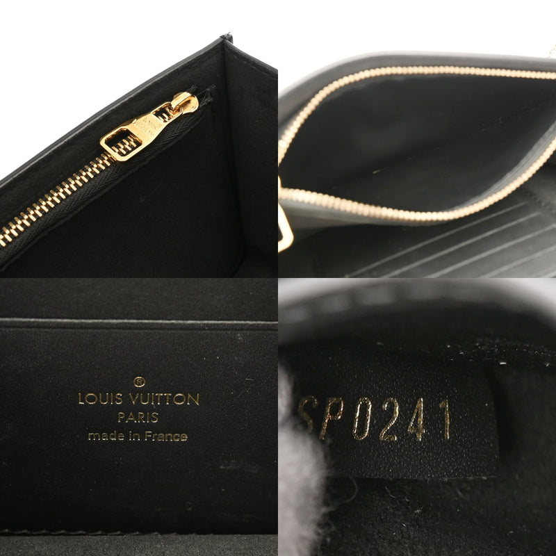 LOUIS VUITTON ルイヴィトン ジャガード ポルトフォイユ ドーフィヌ ブラック ゴールド金具 M69992 レディース モノグラムジャガード ショルダーバッグ ABランク 中古 銀蔵