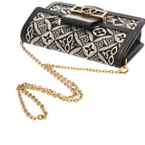 LOUIS VUITTON ルイヴィトン ジャガード ポルトフォイユ ドーフィヌ ブラック ゴールド金具 M69992 レディース モノグラムジャガード ショルダーバッグ ABランク 中古 銀蔵