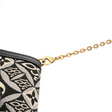 LOUIS VUITTON ルイヴィトン ジャガード ポルトフォイユ ドーフィヌ ブラック ゴールド金具 M69992 レディース モノグラムジャガード ショルダーバッグ ABランク 中古 銀蔵