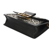 LOUIS VUITTON ルイヴィトン ジャガード ポルトフォイユ ドーフィヌ ブラック ゴールド金具 M69992 レディース モノグラムジャガード ショルダーバッグ ABランク 中古 銀蔵