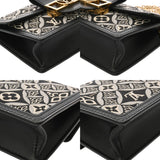 LOUIS VUITTON ルイヴィトン ジャガード ポルトフォイユ ドーフィヌ ブラック ゴールド金具 M69992 レディース モノグラムジャガード ショルダーバッグ ABランク 中古 銀蔵