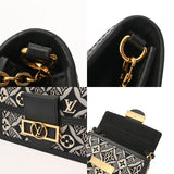 LOUIS VUITTON ルイヴィトン ジャガード ポルトフォイユ ドーフィヌ ブラック ゴールド金具 M69992 レディース モノグラムジャガード ショルダーバッグ ABランク 中古 銀蔵