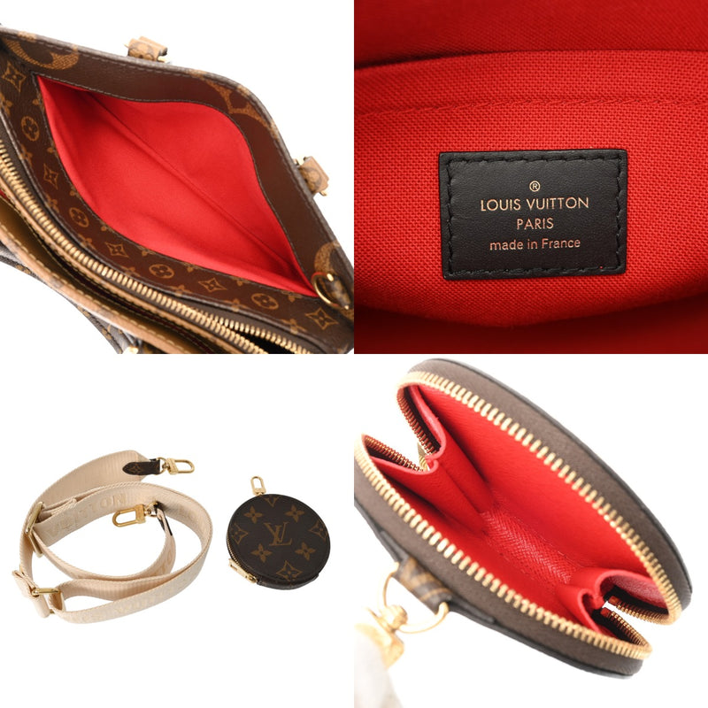 LOUIS VUITTON ルイヴィトン モノグラムリバース オンザゴー EW 2WAY ブラウン M46653 レディース モノグラムキャンバス ハンドバッグ Aランク 中古 銀蔵