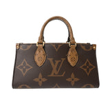 LOUIS VUITTON ルイヴィトン モノグラムリバース オンザゴー EW 2WAY ブラウン M46653 レディース モノグラムキャンバス ハンドバッグ Aランク 中古 銀蔵