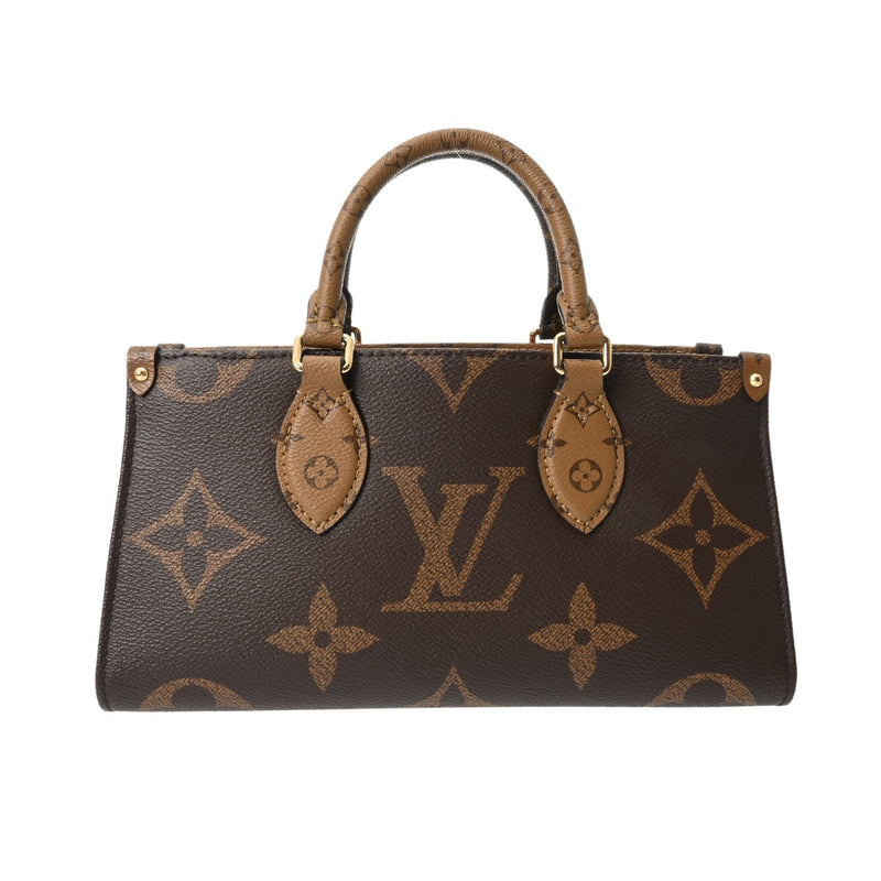 LOUIS VUITTON ルイヴィトン モノグラムリバース オンザゴー EW 2WAY ブラウン M46653 レディース モノグラムキャンバス ハンドバッグ Aランク 中古 銀蔵