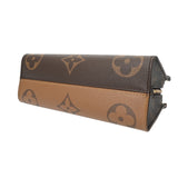 LOUIS VUITTON ルイヴィトン モノグラムリバース オンザゴー EW 2WAY ブラウン M46653 レディース モノグラムキャンバス ハンドバッグ Aランク 中古 銀蔵