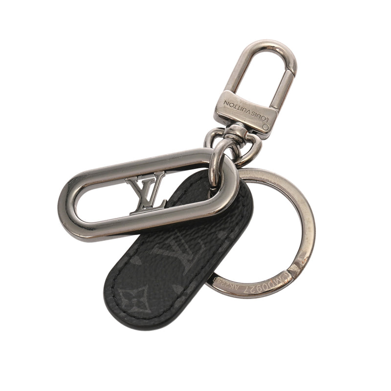 LOUIS VUITTON ルイヴィトン モノグラムエクリプス LVシグネチャーチェーン ブラック M00927 メンズ モノグラムキャンバス キーホルダー ABランク 中古 銀蔵