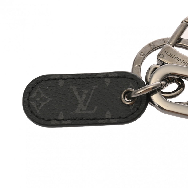 LOUIS VUITTON ルイヴィトン モノグラムエクリプス LVシグネチャーチェーン ブラック M00927 メンズ モノグラムキャンバス キーホルダー ABランク 中古 銀蔵