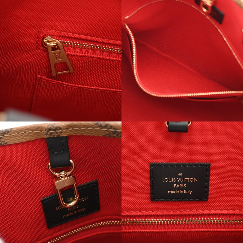 LOUIS VUITTON ルイヴィトン モノグラムリバース オンザゴー MM 2WAYトート ブラウン M45321 レディース モノグラムキャンバス ハンドバッグ 新同 中古 銀蔵