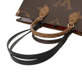 LOUIS VUITTON ルイヴィトン モノグラムリバース オンザゴー MM 2WAYトート ブラウン M45321 レディース モノグラムキャンバス ハンドバッグ 新同 中古 銀蔵