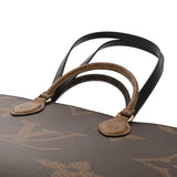 LOUIS VUITTON ルイヴィトン モノグラムリバース オンザゴー MM 2WAYトート ブラウン M45321 レディース モノグラムキャンバス ハンドバッグ 新同 中古 銀蔵