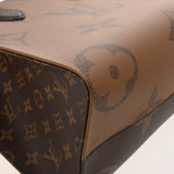 LOUIS VUITTON ルイヴィトン モノグラムリバース オンザゴー MM 2WAYトート ブラウン M45321 レディース モノグラムキャンバス ハンドバッグ 新同 中古 銀蔵