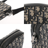CHRISTIAN DIOR クリスチャンディオール オブリークジャガード ブラック 2ESBC265YSE メンズ ショルダーバッグ Aランク 中古 銀蔵