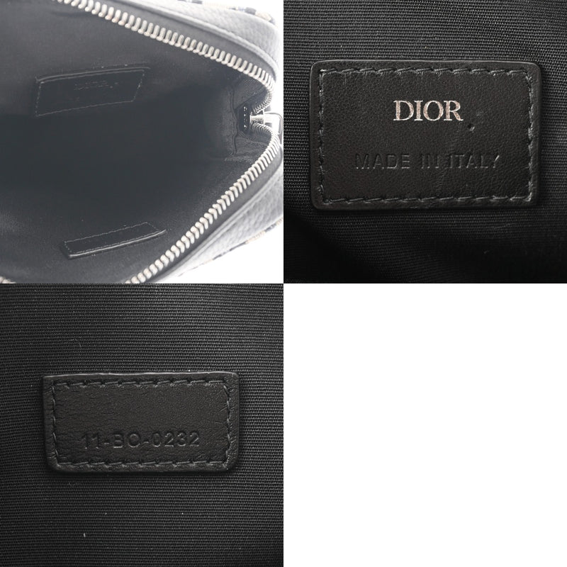 CHRISTIAN DIOR クリスチャンディオール オブリークジャガード ブラック 2ESBC265YSE メンズ ショルダーバッグ Aランク 中古 銀蔵