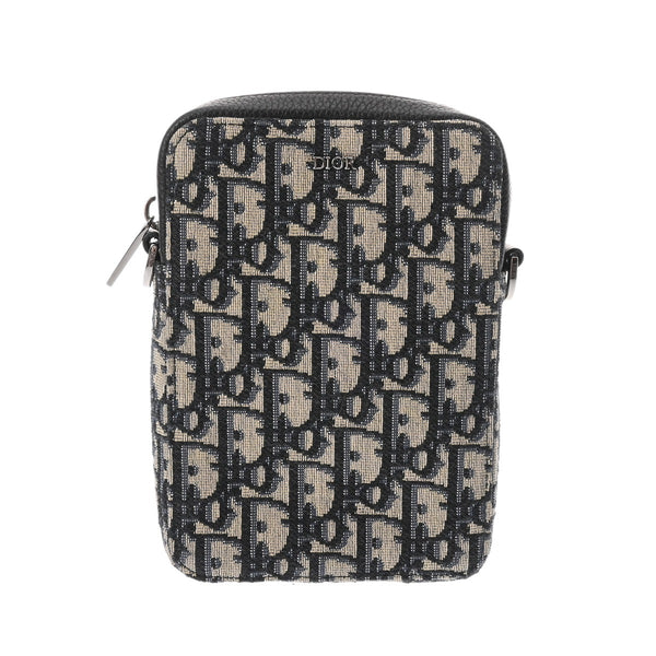 CHRISTIAN DIOR クリスチャンディオール オブリークジャガード ブラック 2ESBC265YSE メンズ ショルダーバッグ Aランク 中古 銀蔵