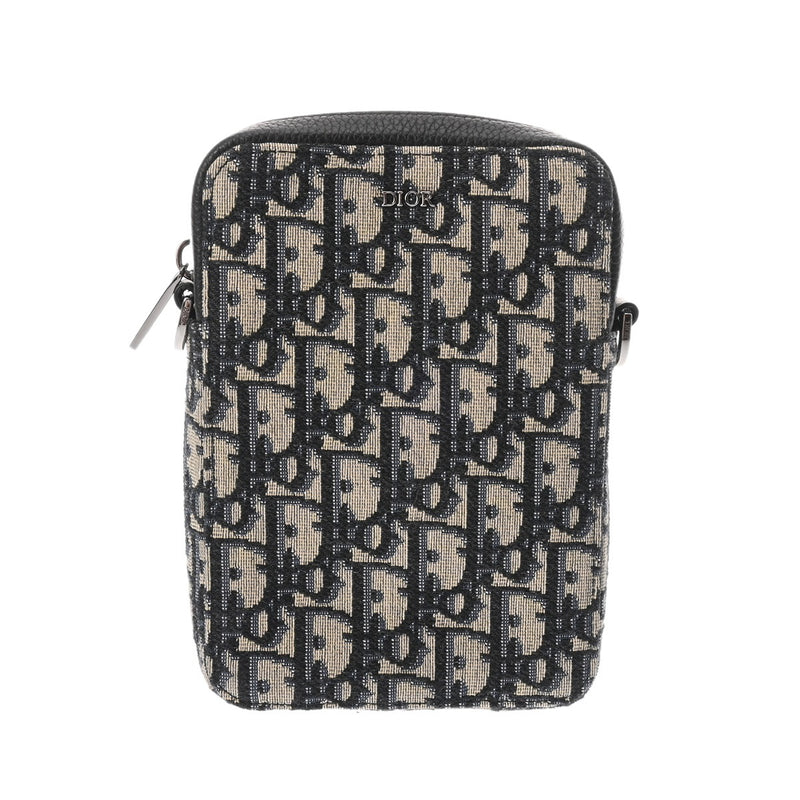 CHRISTIAN DIOR クリスチャンディオール オブリークジャガード ブラック 2ESBC265YSE メンズ ショルダーバッグ Aランク 中古 銀蔵