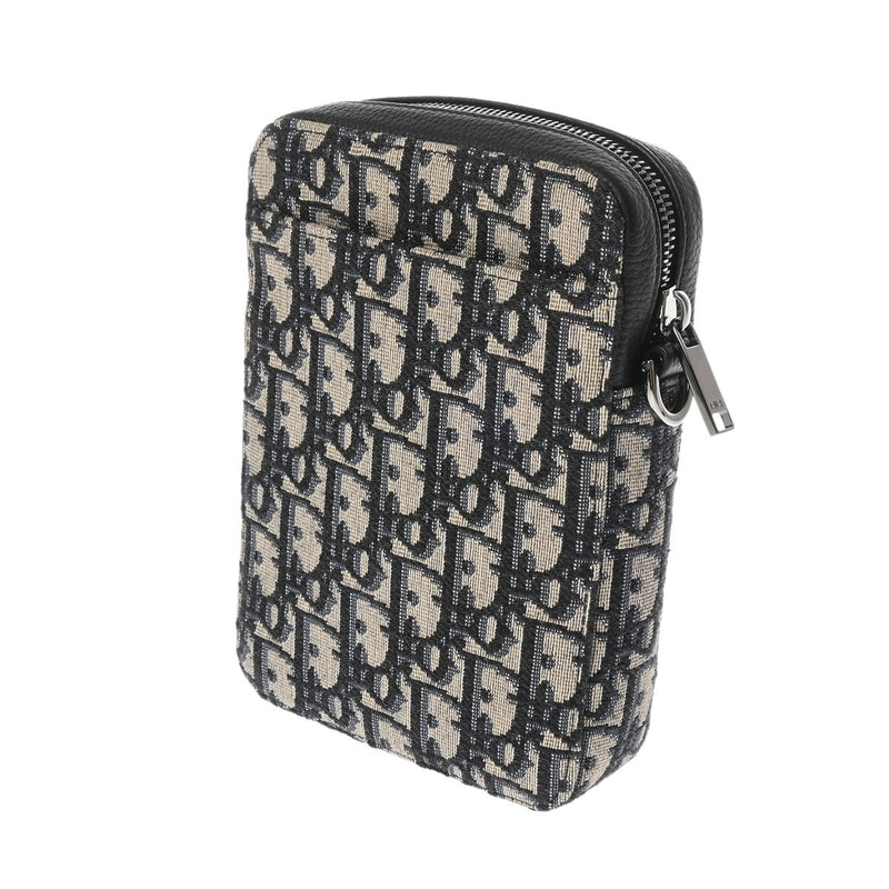 CHRISTIAN DIOR クリスチャンディオール オブリークジャガード ブラック 2ESBC265YSE メンズ ショルダーバッグ Aランク 中古 銀蔵