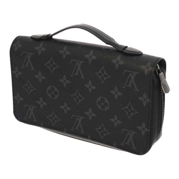 LOUIS VUITTON ルイヴィトン モノグラムエクリプス ジッピー XL 黒/グレー M61698 メンズ モノグラムキャンバス 長財布 Aランク 中古 銀蔵