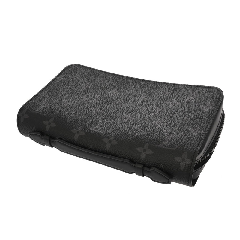 LOUIS VUITTON ルイヴィトン モノグラムエクリプス ジッピー XL 黒/グレー M61698 メンズ モノグラムキャンバス 長財布 Aランク 中古 銀蔵