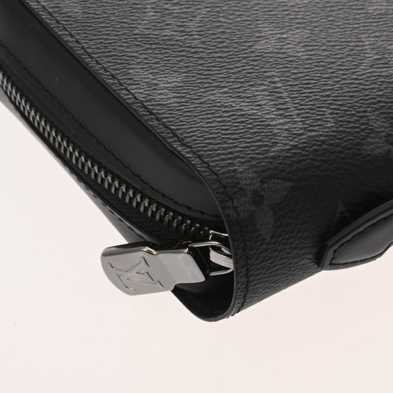 LOUIS VUITTON ルイヴィトン モノグラムエクリプス ジッピー XL 黒/グレー M61698 メンズ モノグラムキャンバス 長財布 Aランク 中古 銀蔵